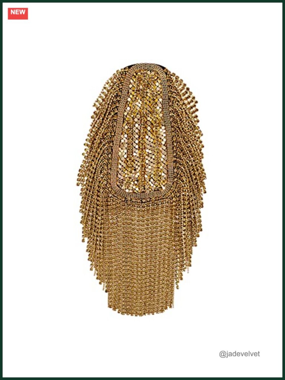 Tassel Epaulettes Shoulder Crystal Chain Fringe Badge Brooch Pins Ringmaster